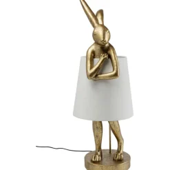 Lampe à poser Animal Rabbit doré/blanc 88cm