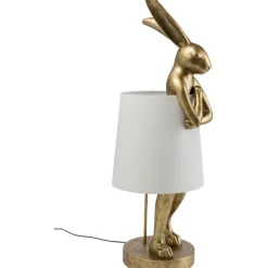 Lampe à poser Animal Rabbit doré/blanc 88cm
