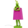 Lampe à poser Animal Rabbit vert/fuchsia 50cm
