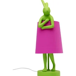Lampe à poser Animal Rabbit vert/fuchsia 50cm