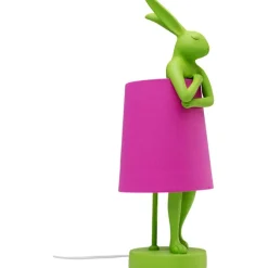 Lampe à poser Animal Rabbit vert/fuchsia 50cm