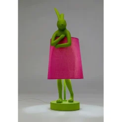 Lampe à poser Animal Rabbit vert/fuchsia 50cm