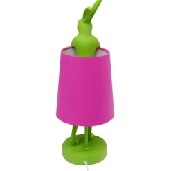 Lampe à poser Animal Rabbit vert/fuchsia 50cm