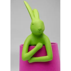 Lampe à poser Animal Rabbit vert/fuchsia 50cm
