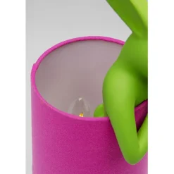 Lampe à poser Animal Rabbit vert/fuchsia 50cm