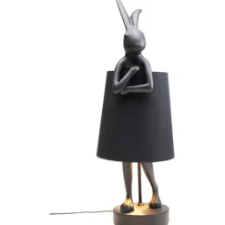 Lampe à poser Animal Rabbit noir 68cm