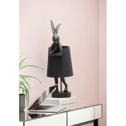 Lampe à poser Animal Rabbit noir 68cm
