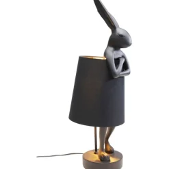 Lampe à poser Animal Rabbit noir 68cm