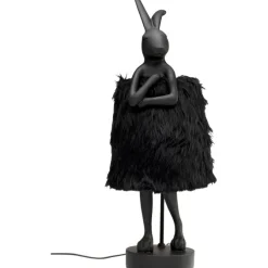 Lampe à poser Animal Rabbit Fur noir/doré 68cm