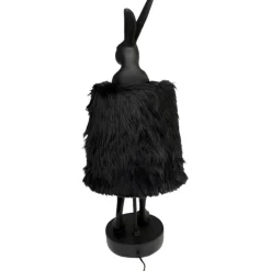 Lampe à poser Animal Rabbit Fur noir/doré 68cm