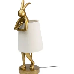 Lampe à poser Animal Rabbit doré/blanc 50cm