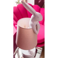 Lampe à poser Animal Rabbit blanc 68cm