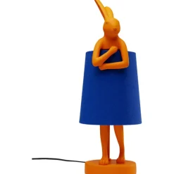 Lampe à poser Animal Rabbit orange/bleu 50cm