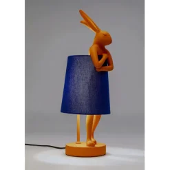 Lampe à poser Animal Rabbit orange/bleu 50cm