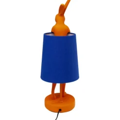 Lampe à poser Animal Rabbit orange/bleu 50cm