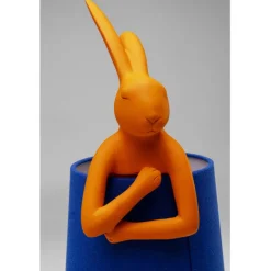 Lampe à poser Animal Rabbit orange/bleu 50cm