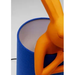 Lampe à poser Animal Rabbit orange/bleu 50cm