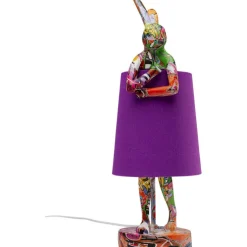 Lampe à poser Animal Rabbit Graffiti/violet 50cm