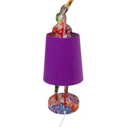 Lampe à poser Animal Rabbit Graffiti/violet 50cm