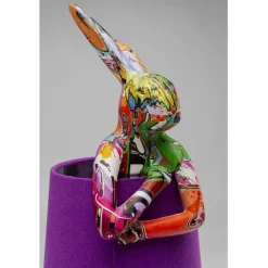 Lampe à poser Animal Rabbit Graffiti/violet 50cm