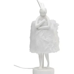 Lampe à poser Animal Rabbit Fur blanc/argenté 50cm