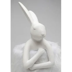 Lampe à poser Animal Rabbit Fur blanc/argenté 50cm
