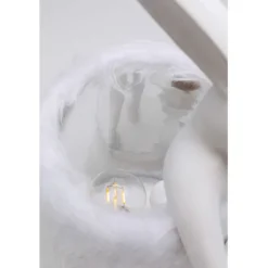 Lampe à poser Animal Rabbit Fur blanc/argenté 50cm
