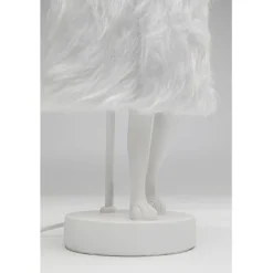 Lampe à poser Animal Rabbit Fur blanc/argenté 50cm