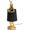 Lampe à poser Animal Rabbit doré/noir 50cm
