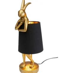 Lampe à poser Animal Rabbit doré/noir 50cm