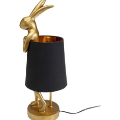 Lampe à poser Animal Rabbit doré/noir 50cm