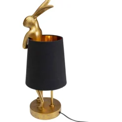 Lampe à poser Animal Rabbit doré/noir 50cm
