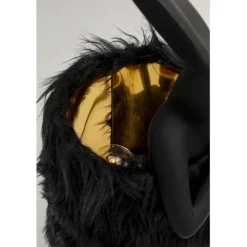 Lampe à poser Animal Rabbit Fur noir/doré 50cm
