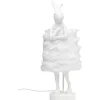 Lampe à poser Animal Rabbit Fur blanc/argenté 68cm