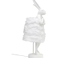 Lampe à poser Animal Rabbit Fur blanc/argenté 68cm