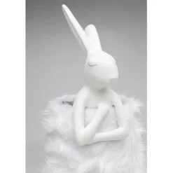 Lampe à poser Animal Rabbit Fur blanc/argenté 68cm