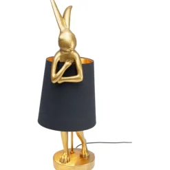 Lampe à poser Animal Rabbit doré/noir 68cm