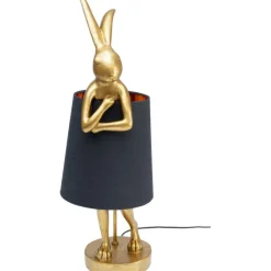 Lampe à poser Animal Rabbit doré/noir 68cm