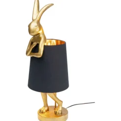 Lampe à poser Animal Rabbit doré/noir 68cm