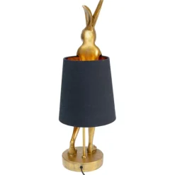 Lampe à poser Animal Rabbit doré/noir 68cm