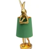 Lampe à poser Animal Rabbit doré/vert 68cm
