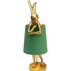 Lampe à poser Animal Rabbit doré/vert 68cm