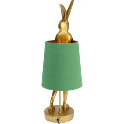 Lampe à poser Animal Rabbit doré/vert 68cm