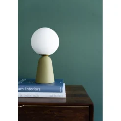 Lampe à poser Bollie vert 33cm