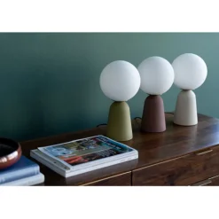 Lampe à poser Bollie vert 33cm
