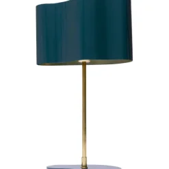 Lampe à poser Cloudy ovale Petrol 49cm