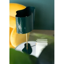 Lampe à poser Cloudy ovale Petrol 49cm