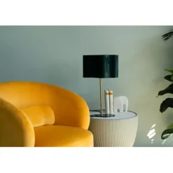 Lampe à poser Cloudy ovale Petrol 49cm