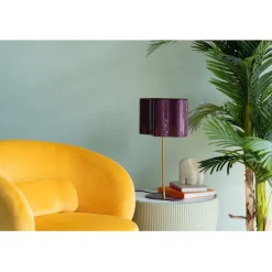 Lampe à poser Cloudy ovale plum 49cm