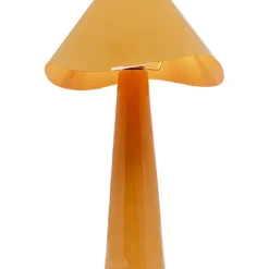 Lampe à poser Cloudy rond orange 49cm